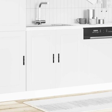 vidaXL Ντουλάπι βάσης νεροχύτη Porto Λευκό 80x46x81,5cm 1 τεμ.