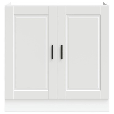 vidaXL Ντουλάπι βάσης νεροχύτη Porto Λευκό 80x46x81,5cm 1 τεμ.
