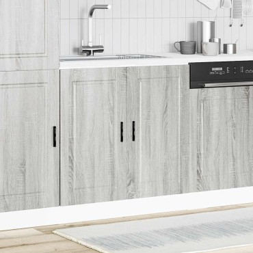 vidaXL Ντουλάπι βάσης νεροχύτη Porto Γκρίζο Σονόμα 80x46x81,5cm 1 τεμ.