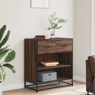 vidaXL Συρταριέρα καφέ δρυς 68x35x76cm Κατασκευασμένο ξύλο 1 τεμ.