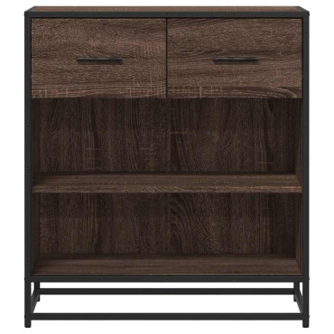 vidaXL Συρταριέρα καφέ δρυς 68x35x76cm Κατασκευασμένο ξύλο 1 τεμ.