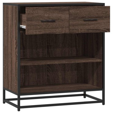 vidaXL Συρταριέρα καφέ δρυς 68x35x76cm Κατασκευασμένο ξύλο 1 τεμ.