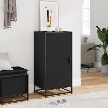 vidaXL Παπουτσοθήκη Μαύρο 48x38x97,5cm από Επεξεργασμένο Ξύλο