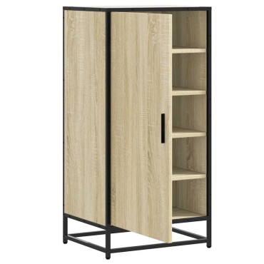 vidaXL Παπουτσοθήκη Sonoma Δρυς 48x38x97,5cm από Επεξεργασμένο Ξύλο
