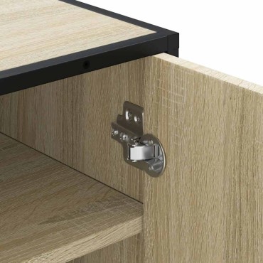 vidaXL Παπουτσοθήκη Sonoma Δρυς 48x38x97,5cm από Επεξεργασμένο Ξύλο