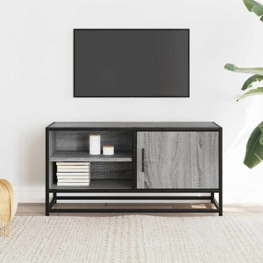 vidaXL Έπιπλο Τηλεόρασης Γκρι Sonoma 80x34,5x40cm Επεξ. Ξύλο