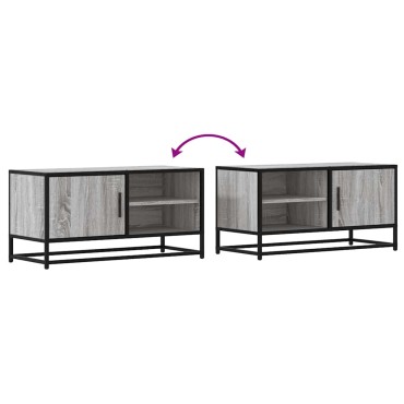 vidaXL Έπιπλο Τηλεόρασης Γκρι Sonoma 80x34,5x40cm Επεξ. Ξύλο
