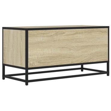 vidaXL Έπιπλο Τηλεόρασης Sonoma Δρυς 80x34,5x40cm Επεξ. Ξύλο/Μέταλλο