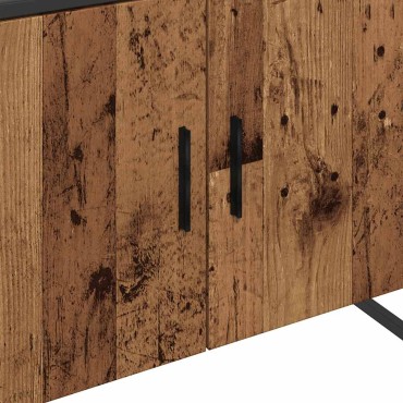 vidaXL Ντουλάπι νιπτήρα μπάνιου Παλιό ξύλο 80x33x60cm 1 τεμ.