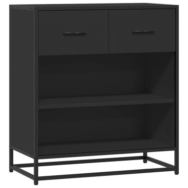 vidaXL Συρταριέρα Μαύρο 68x35x76cm Κατασκευασμένο ξύλο 1 τεμ.