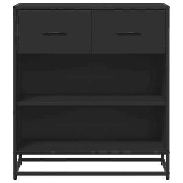 vidaXL Συρταριέρα Μαύρο 68x35x76cm Κατασκευασμένο ξύλο 1 τεμ.
