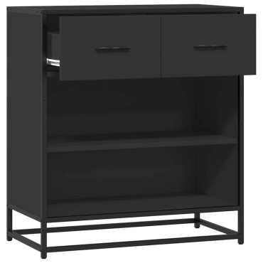 vidaXL Συρταριέρα Μαύρο 68x35x76cm Κατασκευασμένο ξύλο 1 τεμ.