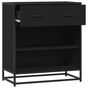 vidaXL Συρταριέρα Μαύρο 68x35x76cm Κατασκευασμένο ξύλο 1 τεμ.