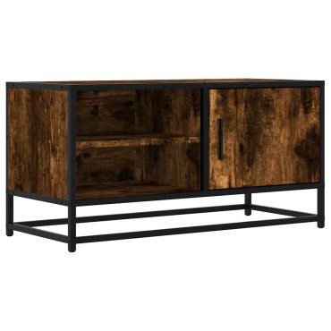 vidaXL Έπιπλο Τηλεόρασης Καπνιστή Δρυς 80x34,5x40cm Επεξ. Ξύλο/Μέταλλο
