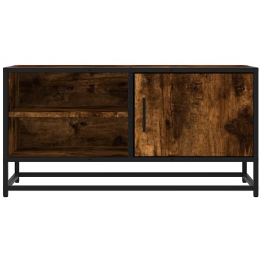 vidaXL Έπιπλο Τηλεόρασης Καπνιστή Δρυς 80x34,5x40cm Επεξ. Ξύλο/Μέταλλο