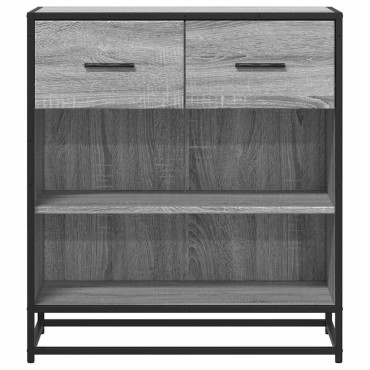 vidaXL Συρταριέρα Γκρι sonoma 68x35x76cm Ξύλινο μηχανουργικό ξύλο 1 τεμ.