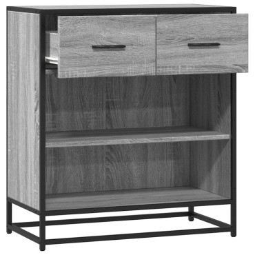 vidaXL Συρταριέρα Γκρι sonoma 68x35x76cm Ξύλινο μηχανουργικό ξύλο 1 τεμ.