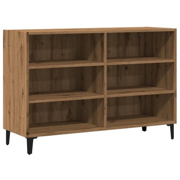 vidaXL Ραφιέρα Αρτισιανή Δρυς 103,5x35x70cm από Επεξεργ. Ξύλο 1 τεμ.