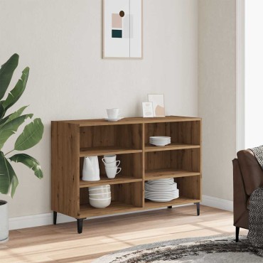 vidaXL Ραφιέρα Αρτισιανή Δρυς 103,5x35x70cm από Επεξεργ. Ξύλο 1 τεμ.