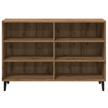 vidaXL Ραφιέρα Αρτισιανή Δρυς 103,5x35x70cm από Επεξεργ. Ξύλο 1 τεμ.