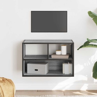 vidaXL Έπιπλο Τηλεόρασης Γκρι Sonoma 60x31x39,5cm Επεξ.Ξύλο/Μέταλλο