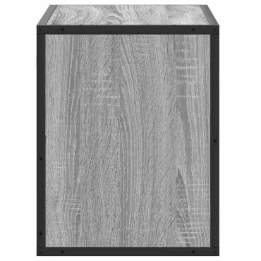 vidaXL Έπιπλο Τηλεόρασης Γκρι Sonoma 60x31x39,5cm Επεξ.Ξύλο/Μέταλλο