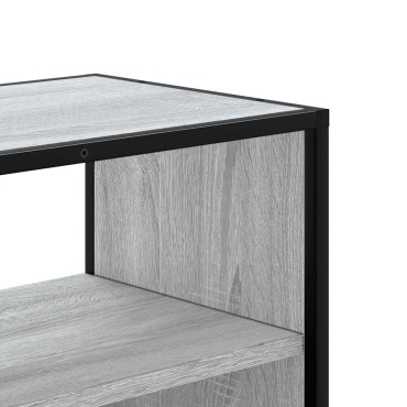 vidaXL Έπιπλο Τηλεόρασης Γκρι Sonoma 60x31x39,5cm Επεξ.Ξύλο/Μέταλλο