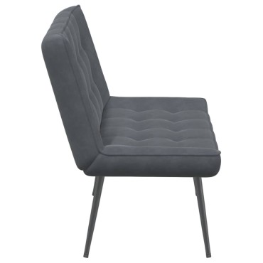 vidaXL Πάγκος Σκούρο Γκρι 110x74x84cm Βελούδινος 1 τεμ.