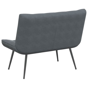 vidaXL Πάγκος Σκούρο Γκρι 110x74x84cm Βελούδινος 1 τεμ.