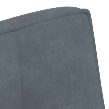 vidaXL Πάγκος Σκούρο Γκρι 110x74x84cm Βελούδινος 1 τεμ.