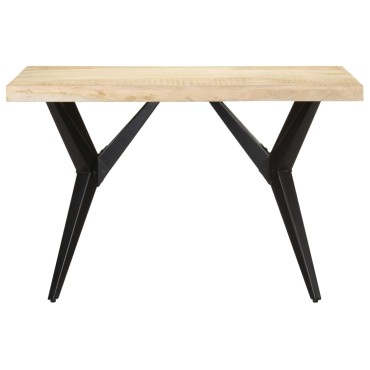 vidaXL Τραπεζαρία 120x60x76cm από Μασίφ Ξύλο Μάνγκο 1 τεμ.