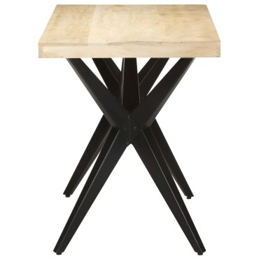 vidaXL Τραπεζαρία 120x60x76cm από Μασίφ Ξύλο Μάνγκο 1 τεμ.