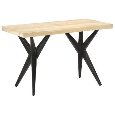 vidaXL Τραπεζαρία 120x60x76cm από Μασίφ Ξύλο Μάνγκο 1 τεμ.