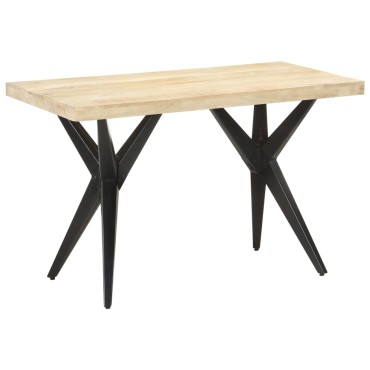 vidaXL Τραπεζαρία 120x60x76cm από Μασίφ Ξύλο Μάνγκο 1 τεμ.