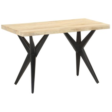 vidaXL Τραπεζαρία 120x60x76cm από Μασίφ Ξύλο Μάνγκο 1 τεμ.