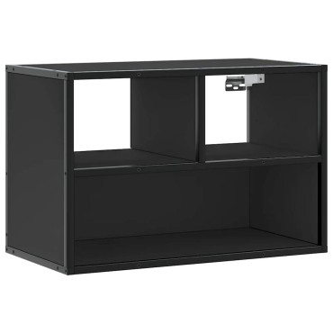 vidaXL Έπιπλο Τηλεόρασης Μαύρο 60x31x39,5cm Επεξεργ. Ξύλο / Μέταλλο