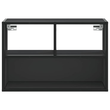 vidaXL Έπιπλο Τηλεόρασης Μαύρο 60x31x39,5cm Επεξεργ. Ξύλο / Μέταλλο