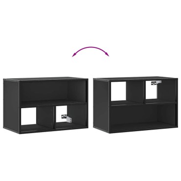 vidaXL Έπιπλο Τηλεόρασης Μαύρο 60x31x39,5cm Επεξεργ. Ξύλο / Μέταλλο