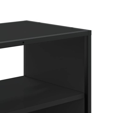 vidaXL Έπιπλο Τηλεόρασης Μαύρο 60x31x39,5cm Επεξεργ. Ξύλο / Μέταλλο