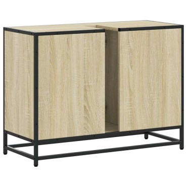 vidaXL Ντουλάπι Μπάνιου Νιπτήρα Sonoma Δρυς 80x33x60cm Επεξ. Ξύλο