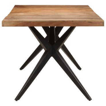 vidaXL Τραπεζαρία 200x90x76cm από Μασίφ Ξύλο Ακακίας 1 τεμ.