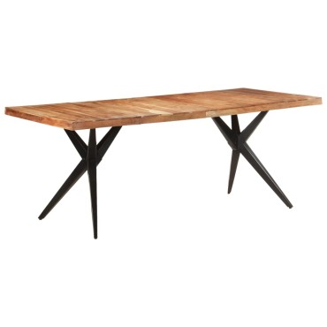 vidaXL Τραπεζαρία 200x90x76cm από Μασίφ Ξύλο Ακακίας 1 τεμ.