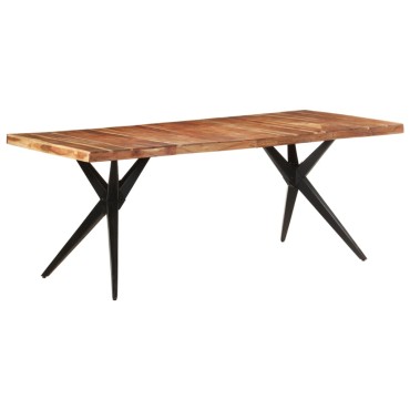 vidaXL Τραπεζαρία 200x90x76cm από Μασίφ Ξύλο Ακακίας 1 τεμ.