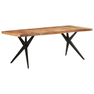 vidaXL Τραπεζαρία 200x90x76cm από Μασίφ Ξύλο Ακακίας 1 τεμ.