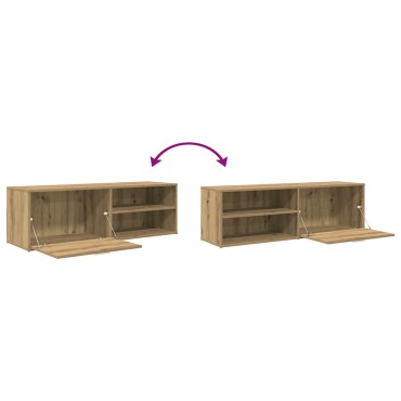 vidaXL Έπιπλο Τηλεόρασης Τεχνίτης Δρυς 120x34x37cm Επεξ. Ξύλο