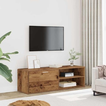 vidaXL Έπιπλο Τηλεόρασης Παλιό Ξύλο 120x34x37cm από Μοριοσανίδα