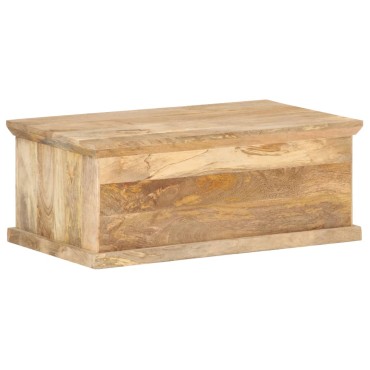 vidaXL Τραπεζάκι Σαλονιού με Πόρτα 90x50x35cm από Μασίφ Ξύλο Μάνγκο 1 τεμ.