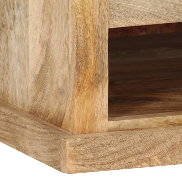 vidaXL Τραπεζάκι Σαλονιού με Πόρτα 90x50x35cm από Μασίφ Ξύλο Μάνγκο 1 τεμ.