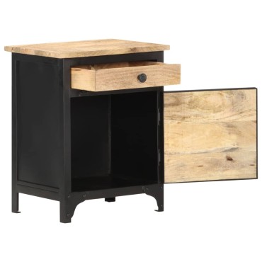 vidaXL Κομοδίνο 40x30x50cm από Μασίφ Ξύλο Μάνγκο 1 τεμ.