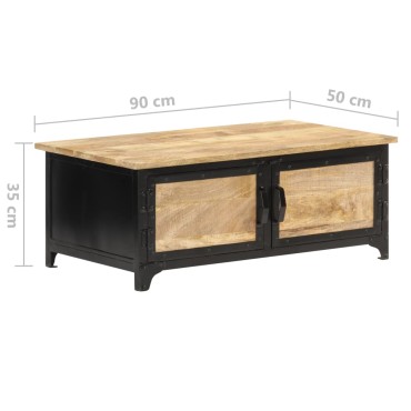 vidaXL Τραπεζάκι Σαλονιού 90x50x35cm από Μασίφ Ξύλο Μάνγκο 1 τεμ.